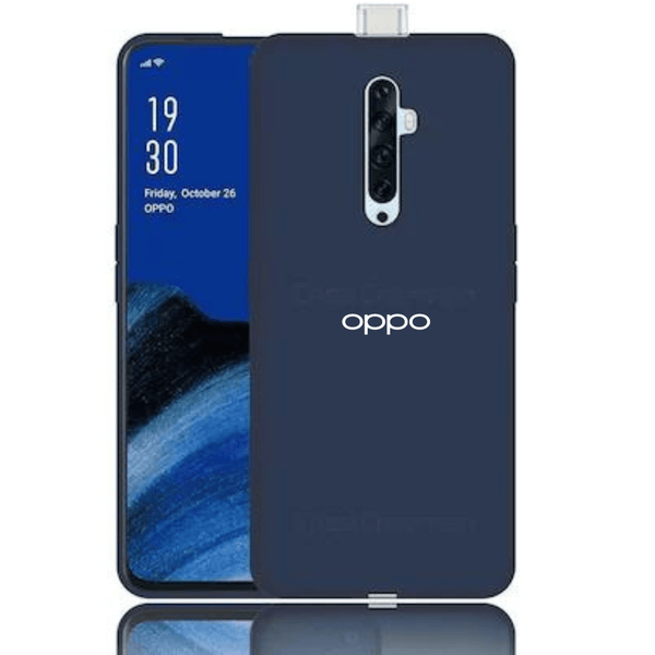 Dark Blue Original Silicone case for Oppo Reno 2f - The Hatke