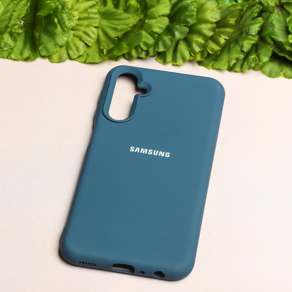 Dark Blue Original Silicone case for Samsung A54 - The Hatke