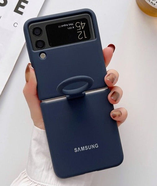 Dark Blue Original Silicone case for Samsung Galaxy Z FLIP 3 - The Hatke