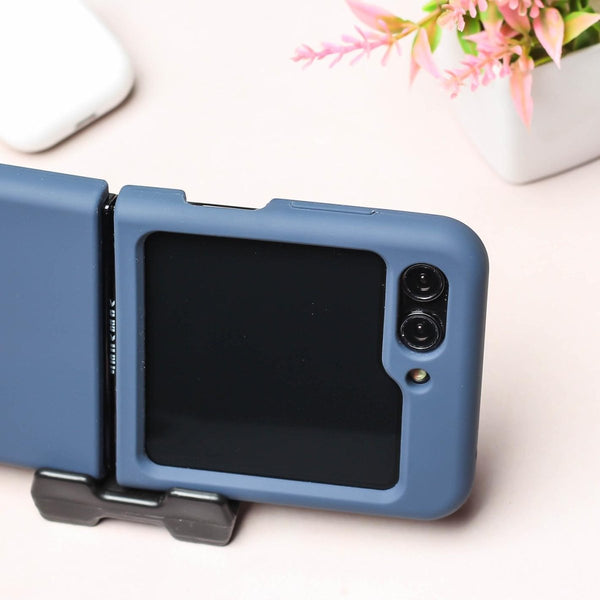 Dark Blue Original Silicone case for Samsung Galaxy Z FLIP 5 - The Hatke