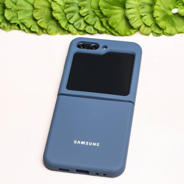Dark Blue Original Silicone case for Samsung Galaxy Z FLIP 5 - The Hatke