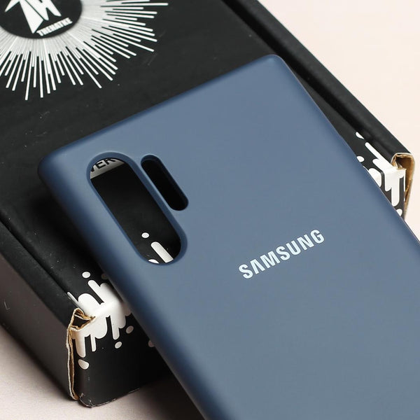 Dark Blue Original Silicone case for Samsung Note 10 Plus - The Hatke