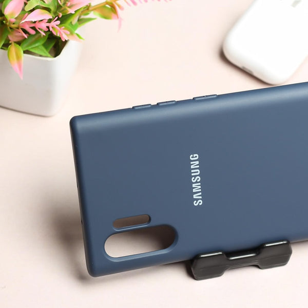 Dark Blue Original Silicone case for Samsung Note 10 Plus - The Hatke