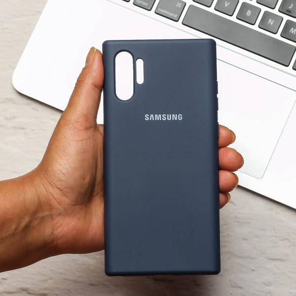 Dark Blue Original Silicone case for Samsung Note 10 Plus - The Hatke