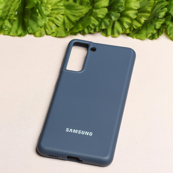 Dark Blue Original Silicone case for Samsung S22 Plus - The Hatke