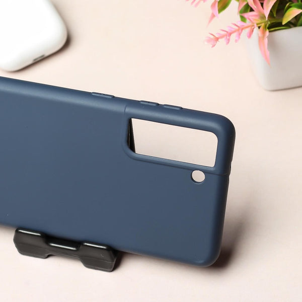 Dark Blue Original Silicone case for Samsung S22 Plus - The Hatke