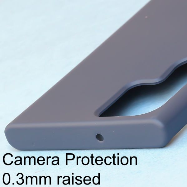 Dark Blue Original Silicone case for Samsung S22 Ultra - The Hatke