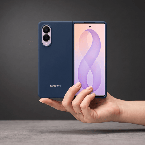 Dark Blue Original Silicone case for Samsung Z Fold 8 5G - The Hatke