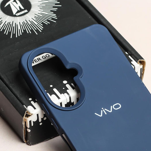 Dark Blue Original Silicone case for Vivo Y27 4G - The Hatke