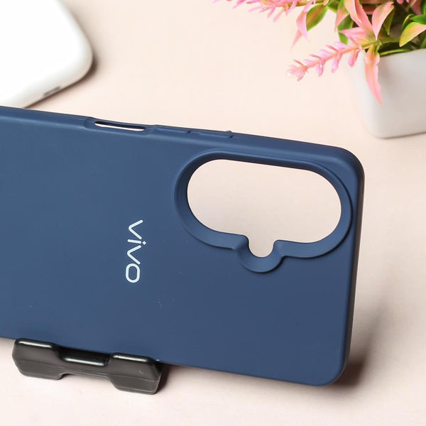 Dark Blue Original Silicone case for Vivo Y27 4G - The Hatke