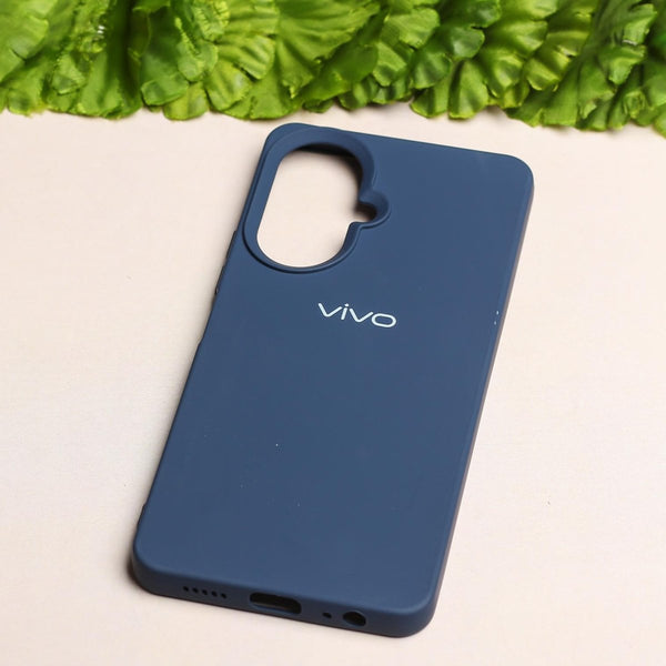 Dark Blue Original Silicone case for Vivo Y27 4G - The Hatke