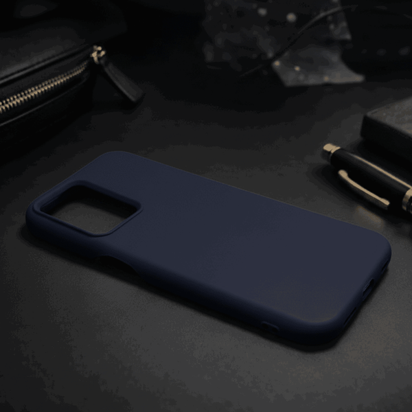 Dark Blue Silicone Case for Oneplus Nord Ce 2 Lite - The Hatke