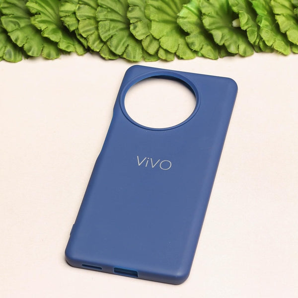 Dark Blue Silicone Case for Vivo V30E - The Hatke