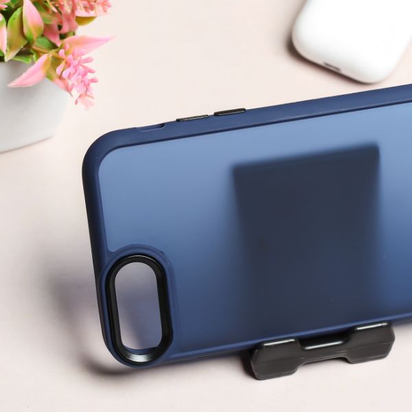 Dark Blue Smoke Skin Silicone case for Apple iphone 7 Plus - The Hatke