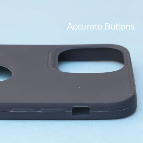 Dark Blue Spazy Logo Cut Silicone Case for Apple Iphone 12 - The Hatke