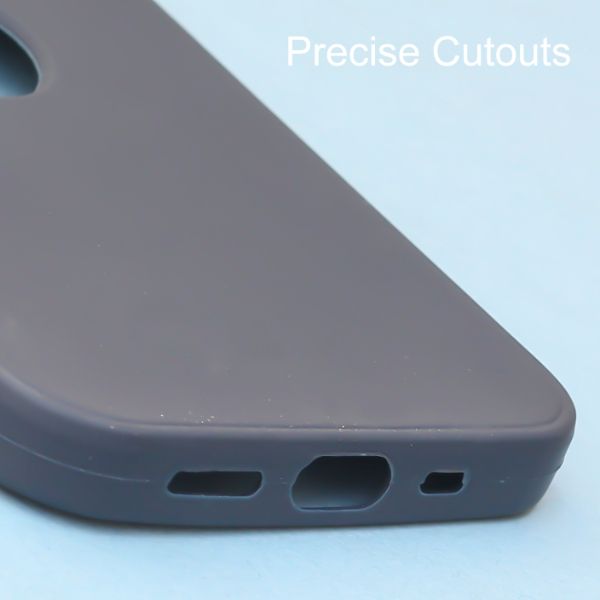 Dark Blue Spazy Logo Cut Silicone Case for Apple Iphone 12 - The Hatke