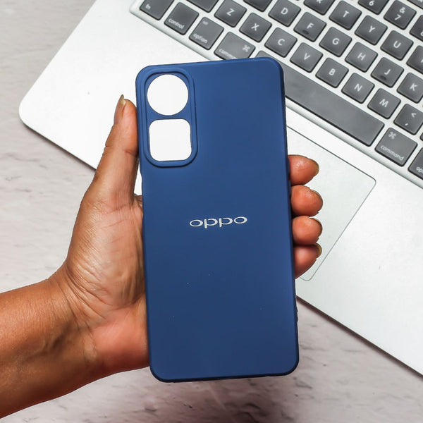 Dark Blue Spazy Silicone Case for Oppo A58 5g - The Hatke