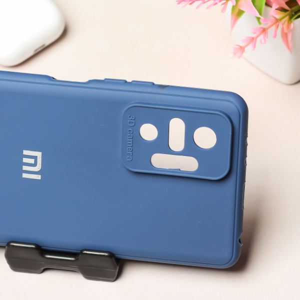 Dark Blue Spazy Silicone Case for Redmi Note 10 Pro - The Hatke