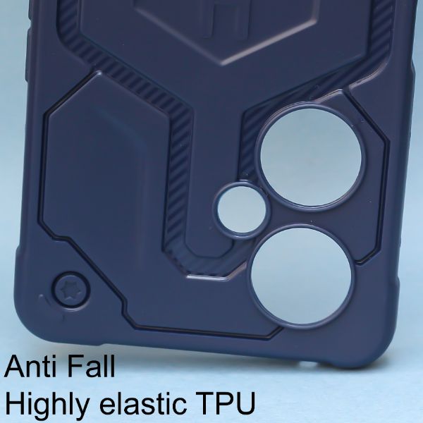 Dark Blue UAG rugged Silicone Case for Oneplus Nord CE 3 Lite - The Hatke