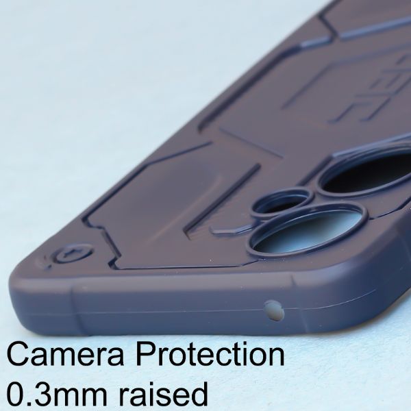 Dark Blue UAG rugged Silicone Case for Oneplus Nord CE 3 Lite - The Hatke