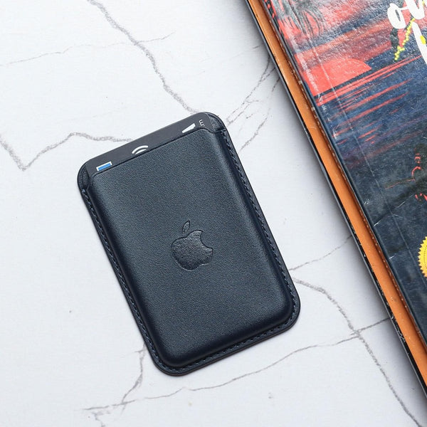 Dark Blue Wallet Case for Apple iphone - The Hatke