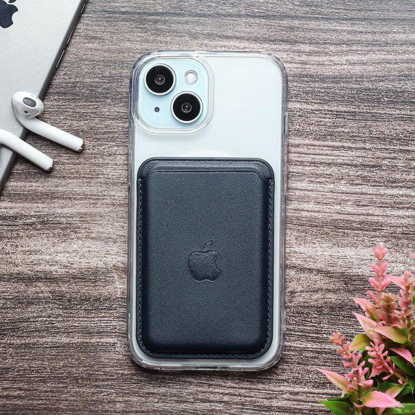 Dark Blue Wallet Case for Apple iphone - The Hatke