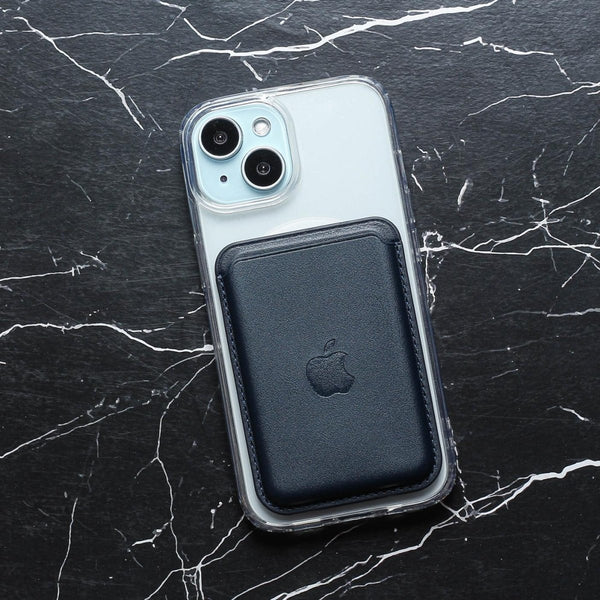 Dark Blue Wallet Case for Apple iphone - The Hatke
