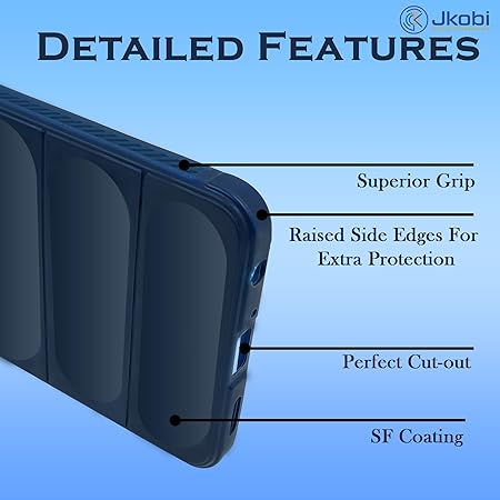 Dark Blue Wave Case for Redmi 13C 5g - The Hatke