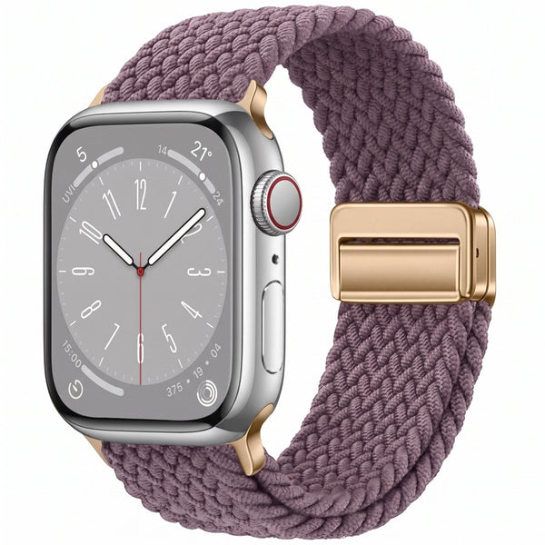 Dark Cherry Unity Braided Solo Loop For Strap For Apple Watch Series 1 (38mm/40mm/41mm) - The Hatke