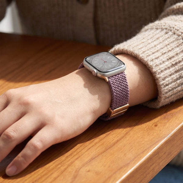 Dark Cherry Unity Braided Solo Loop For Strap For Apple Watch Series 1 (38mm/40mm/41mm) - The Hatke