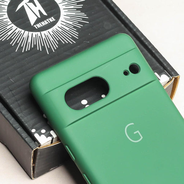 Dark Green Camera Original Silicone case for Google Pixel 7 - The Hatke