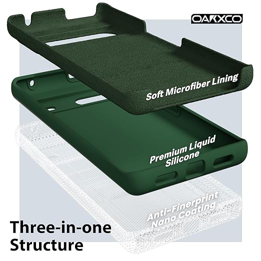 Dark Green Camera Original Silicone case for Google Pixel 7 Pro - The Hatke