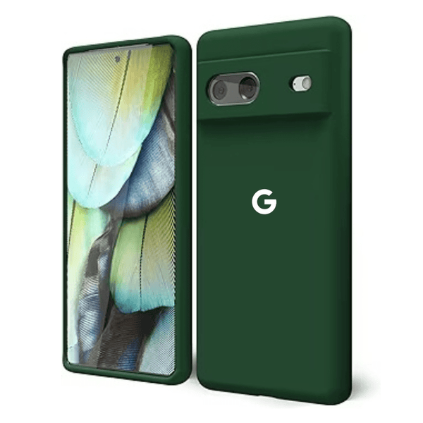 Dark Green Camera Original Silicone case for Google Pixel 7 Pro - The Hatke