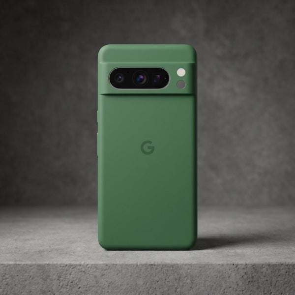 Dark Green Camera Original Silicone case for Google Pixel 8 Pro - The Hatke