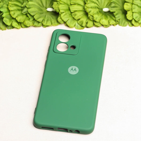 Dark Green Camera Original Silicone case for Motorola Edge 40 Neo - The Hatke