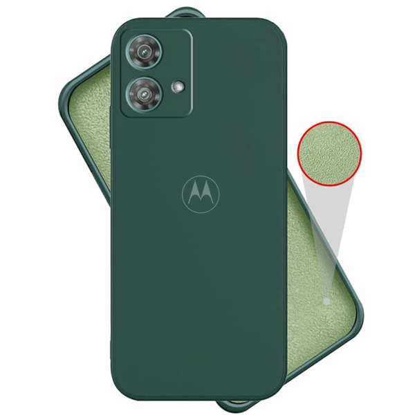 Dark Green Camera Original Silicone case for Motorola Edge 40 Neo - The Hatke