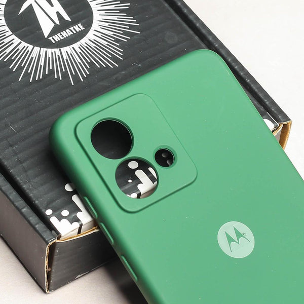 Dark Green Camera Original Silicone case for Motorola Edge 40 Neo - The Hatke