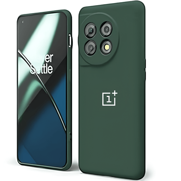 Dark Green Camera Original Silicone case for Oneplus 12 - The Hatke