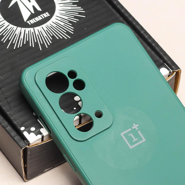 Dark Green Camera Original Silicone Case for Oneplus 9RT - The Hatke