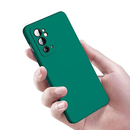 Dark Green Camera Original Silicone Case for Oneplus 9RT - The Hatke