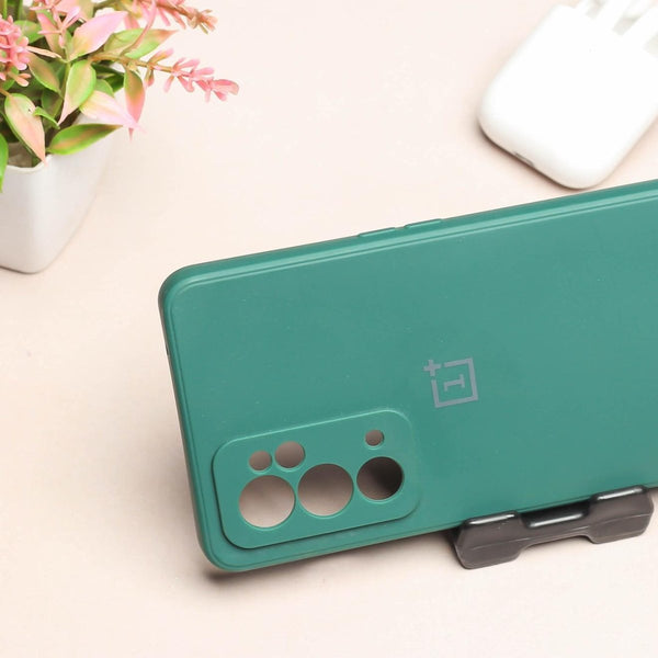 Dark Green Camera Original Silicone Case for Oneplus 9RT - The Hatke
