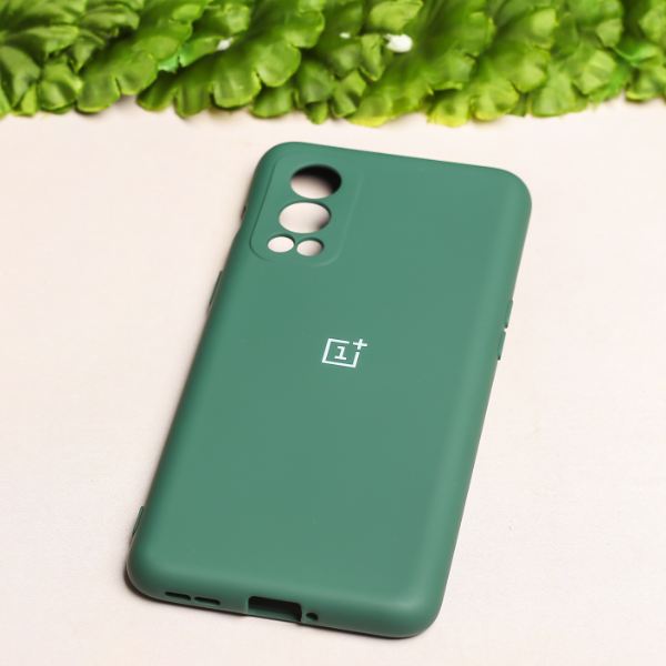Dark Green Camera Original Silicone case for Oneplus Nord 2 - The Hatke