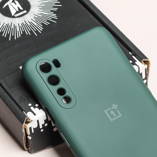 Dark Green Camera Original Silicone case for Oneplus Nord - The Hatke