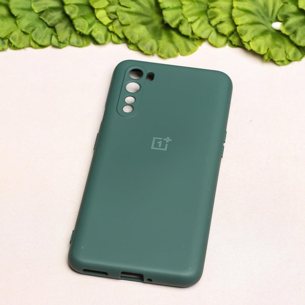 Dark Green Camera Original Silicone case for Oneplus Nord - The Hatke
