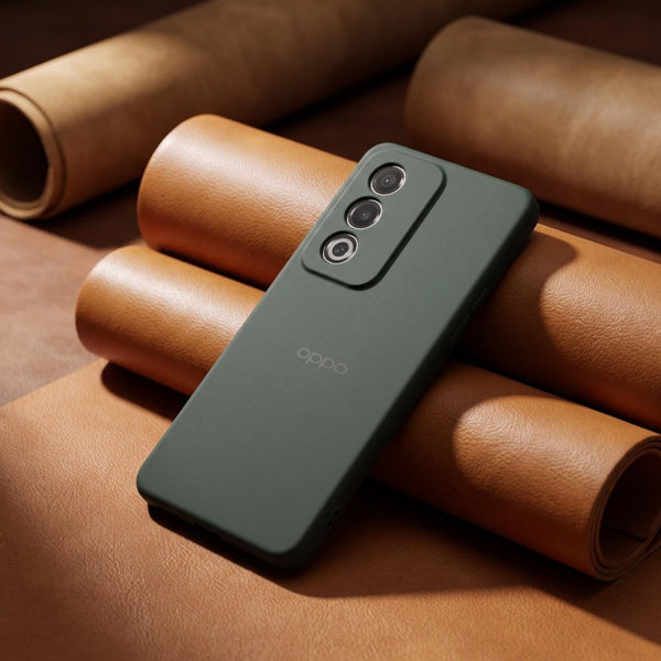 Dark Green Camera Original Silicone case for Oppo K12X - The Hatke