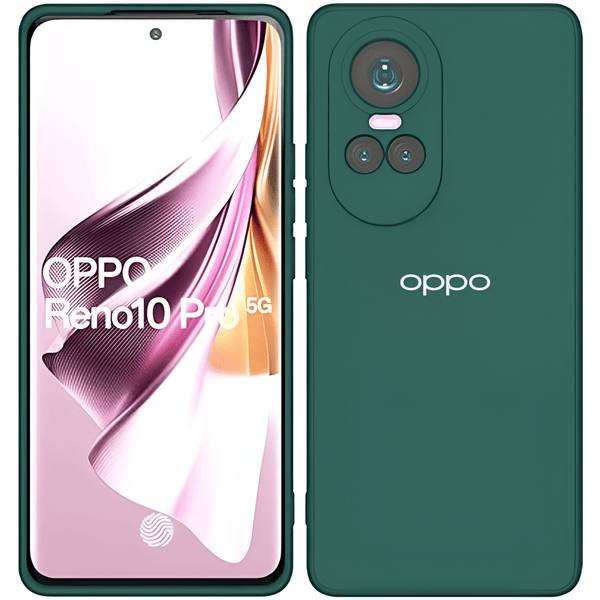 Dark Green Camera Original Silicone case for Oppo Reno 10 - The Hatke