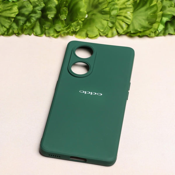 Dark Green Camera Original Silicone case for Oppo Reno 8T - The Hatke