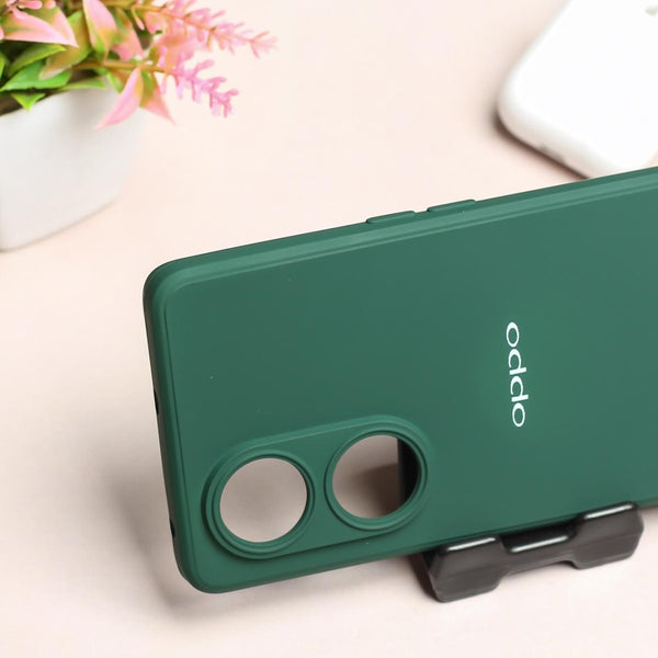 Dark Green Camera Original Silicone case for Oppo Reno 8T - The Hatke