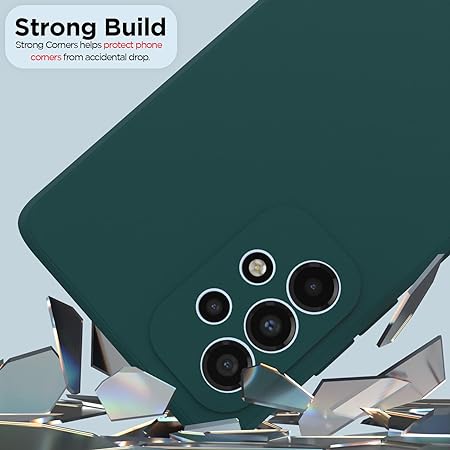 Dark Green Camera Original Silicone Case for Samsung A23 - The Hatke
