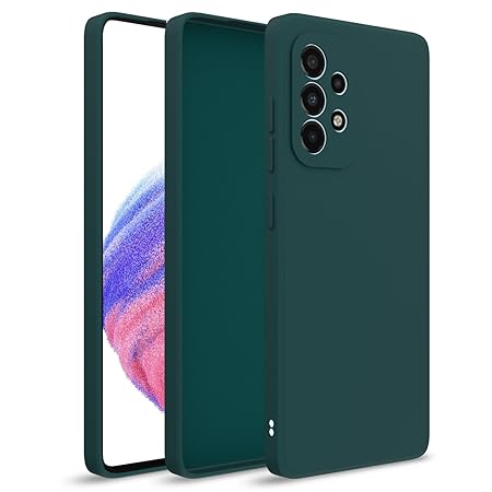 Dark Green Camera Original Silicone Case for Samsung A23 - The Hatke
